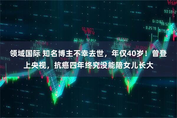 领域国际 知名博主不幸去世，年仅40岁！曾登上央视，抗癌四年终究没能陪女儿长大
